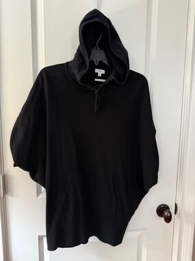 Vince Black Crewneck Hooded Sweater